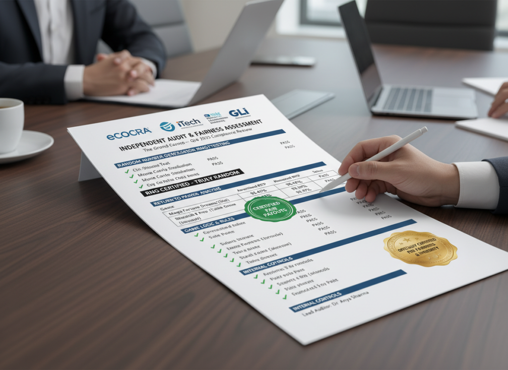 Casino game fairness audit reports for Indians